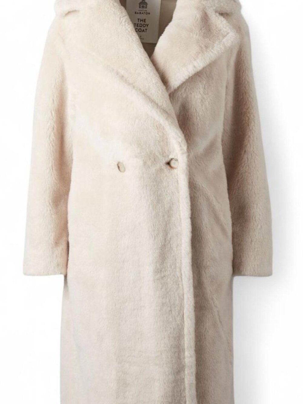 Aritzia Cream Teddy Coat